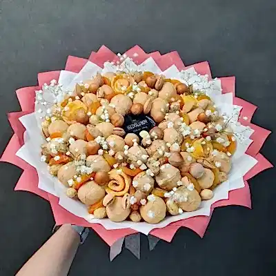 Букет &quot;Орехи &amp; Гипсофила&quot;